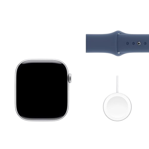 Apple Watch Series 10 (GPS + Cellular) ,46mm, Rose Gold/ Silver Aluminium Case with Sport Band / Sport Loop