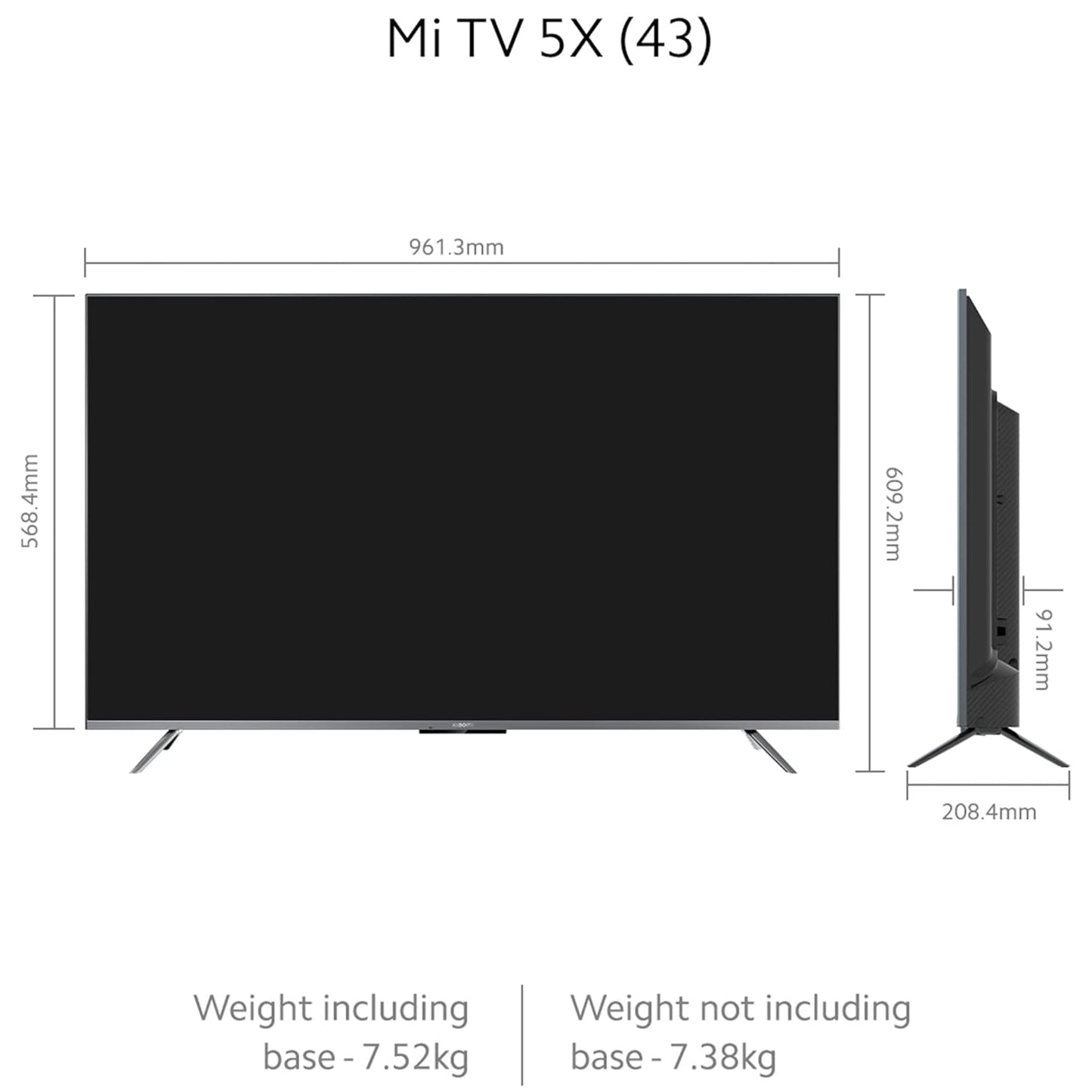 Xiaomi TV 43"/108cm 5X / 50 / 55