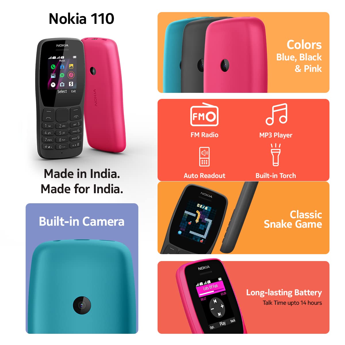 Nokia 110 Dual Sim  Black