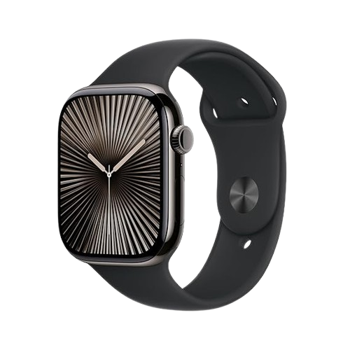 Apple Watch Series 10 (GPS + Cellular) , 46mm , Slate Titanium Case with Sport Band,Milanese Loop