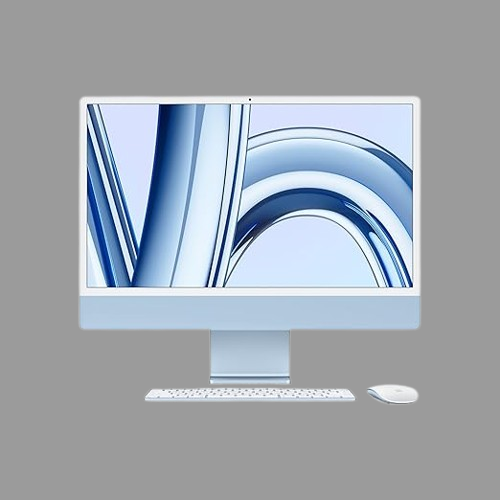 Apple 24-inch iMac with Retina 4.5K display: Apple M4 chip with 8-core CPU and 8-core GPU, 16GB, 256GB SSD - Blue / green /silver