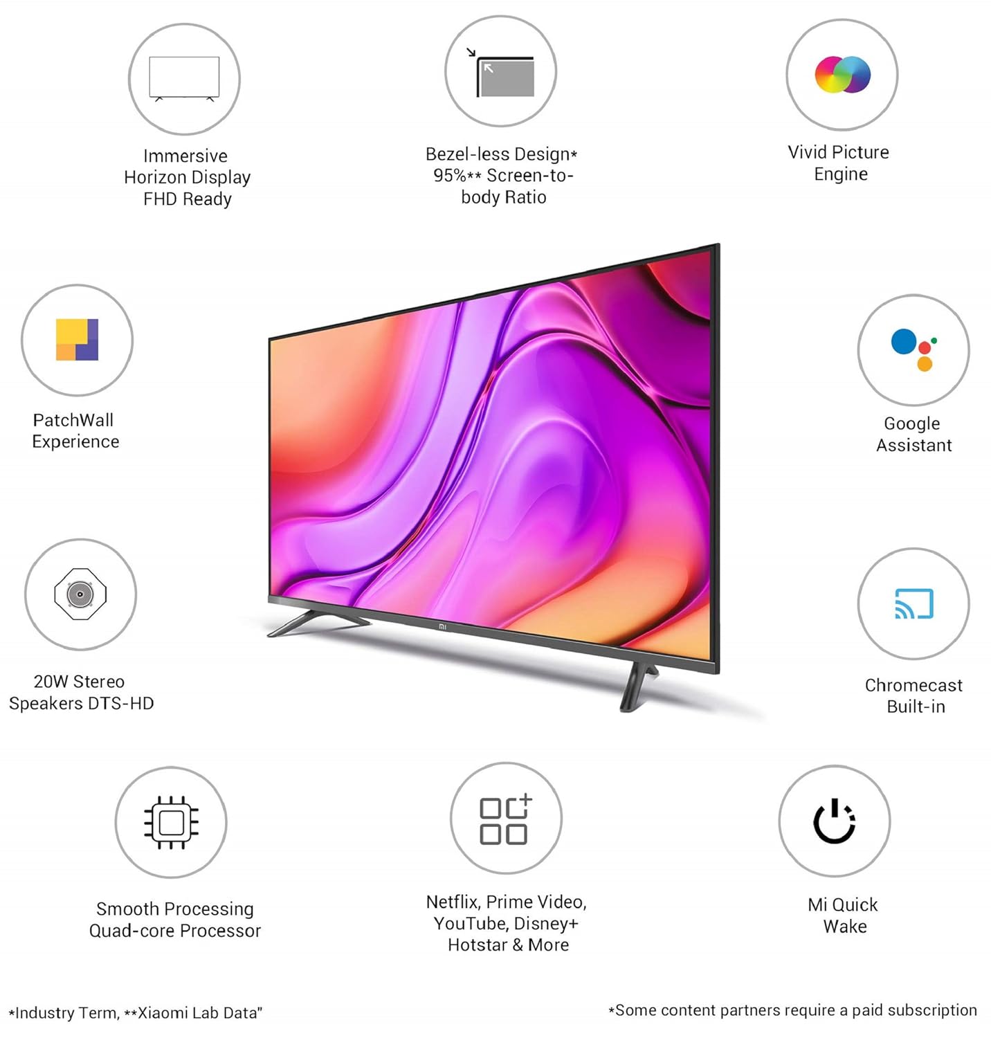 Xiaomi TV 4A Horizon Edition 108CM/43 in