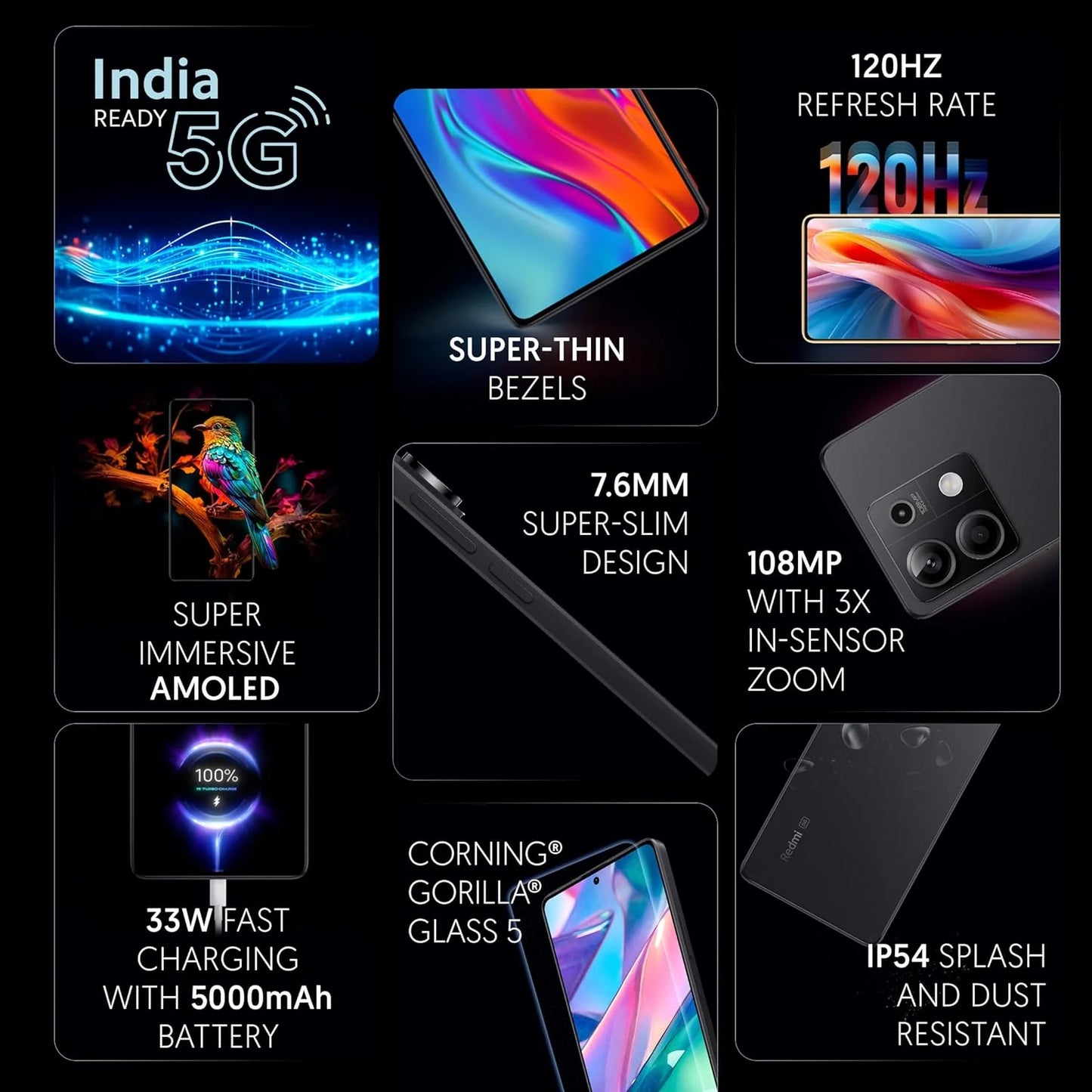 Xiaomi Redmi Note 13 5G 6GB/128GB Stealth Balck / Arctic White / Prism Gold / Chromatic Purple