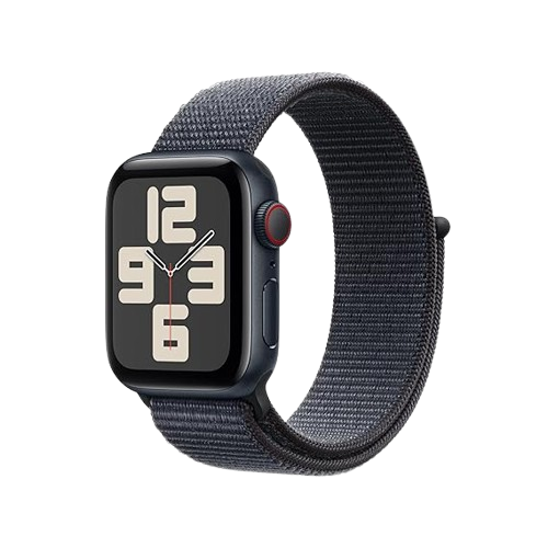 Apple Watch SE 2 2nd Gen GPS + Cellular 40mm Midnight Aluminium Case with Ink Sport Loop MXGA3HN/A