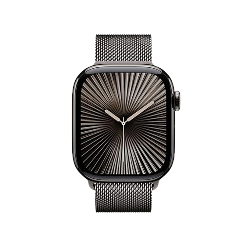 Apple Watch Series 10 (GPS + Cellular) ,46mm, Slate Titanium Case with Slate Milanese Loop - S/M