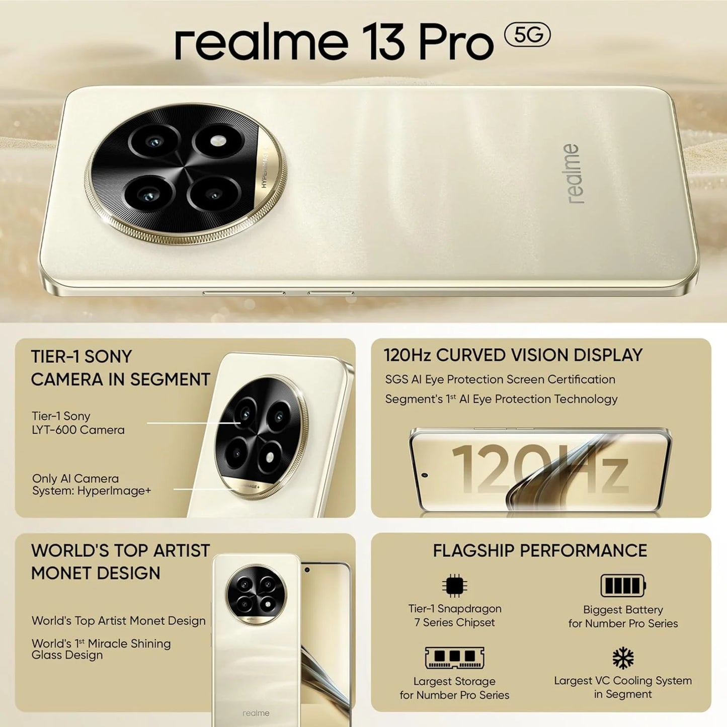 realme 13 Pro 5G 8GB/256GB Mont Gold / Mont Purple / Emerald Green