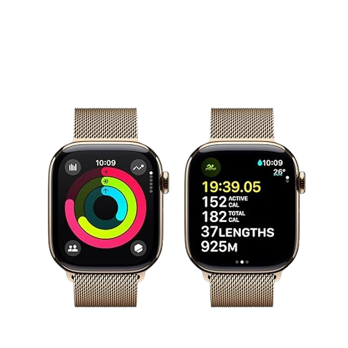 Apple Watch Series 10  (GPS + Cellular) , 42mm , Titanium Case with Milanese Loop / Sport Band