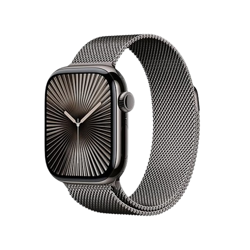 Apple Watch Series 10 (GPS + Cellular) ,46mm, Slate Titanium Case with Slate Milanese Loop - S/M