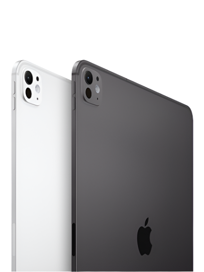 The image features Apple's newly launched iPad Pro, showcasing its sleek design and advanced technology. The iPad Pro includes the powerful M4 chip, a stunning high-resolution display, and slim bezels. Its modern and minimalist aesthetic underscores Apple's focus on innovation and performance via iCrescent Apple store in Chandigarh