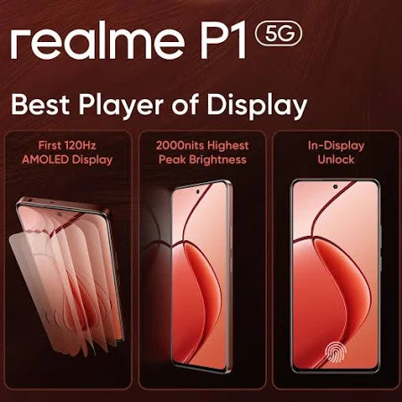 realme P1 5G 8GB/128GB Phoenix Red / Feather Blue